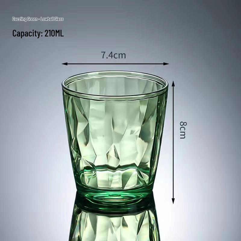 Kolorowy, odporny na upadki, akrylowy kubek plastikowy do użytku domowego, hotelowego lub restauracyjnego - idealny do płynu do płukania ust, piwa, herbaty lub soku.