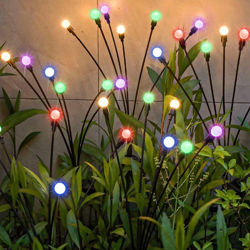 Garden Lights New Upgraded Solar Powered Firefly Lights Outdoor Garden Lights for Christmas Wedding Ramadan Decoration 2025