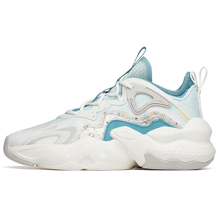 

Anta Bastard Peak Wear Resistant Low Top Sports Casual Shoes Men s White Blue Green 40