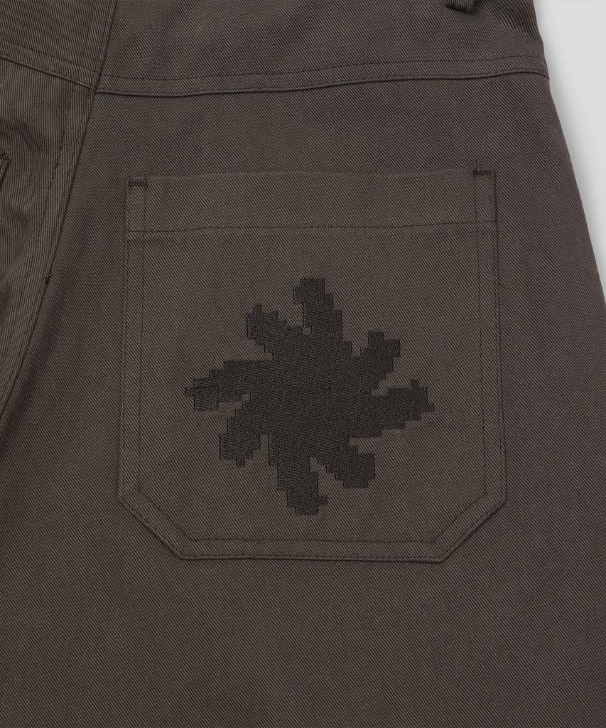 SLOW RECORD HOUSE Double Pintuck Cotton Pants_Brown