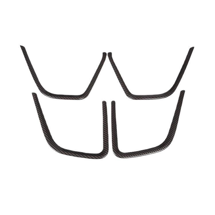 4 teile/satz Carbon Faser Stil Auto Innen Tür Lautsprecher Rahmen Trim Fit Für Jaguar E-Tempo 2018 Auto Innen