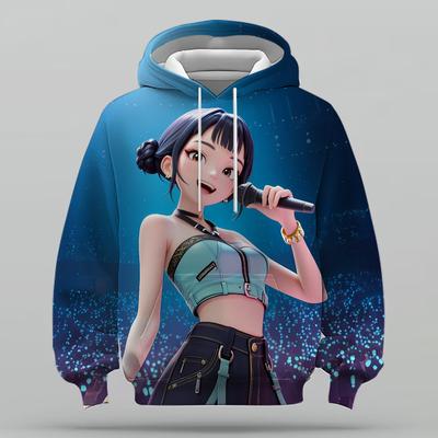 Toddler Girls' Clothing KPop 'Devil Hunter' Hoodie Fashion Casual Pullover New Movie Kids' Hooded Top