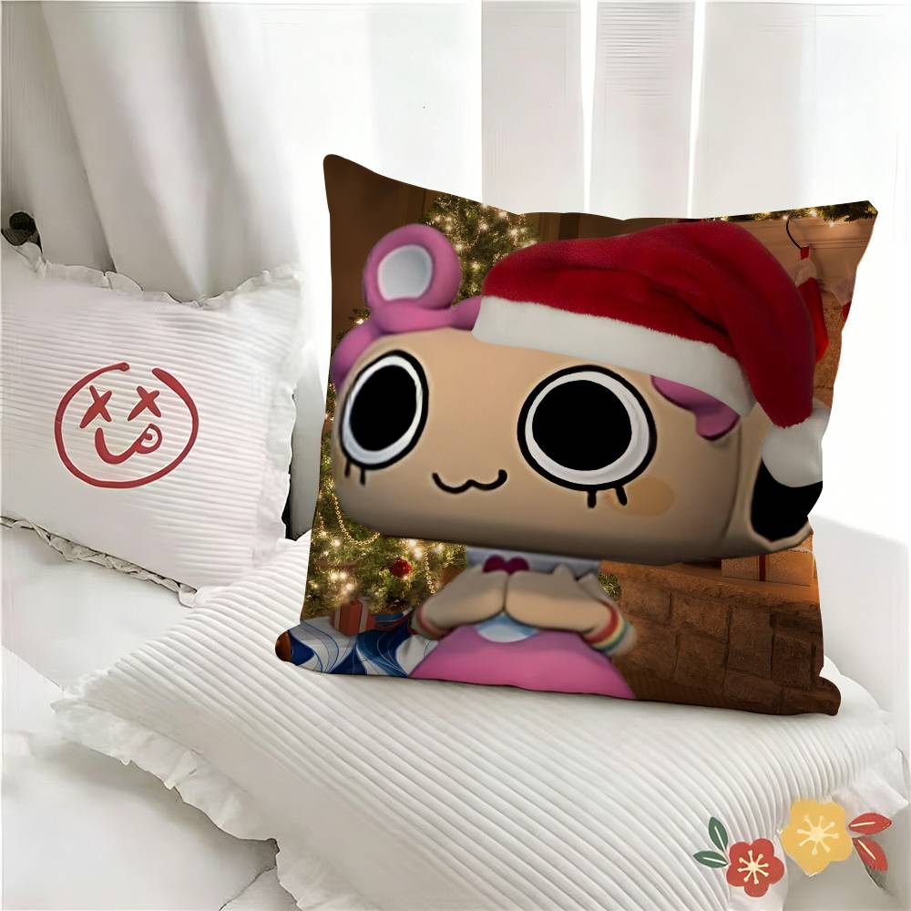pc Shelly Xmas Skin Pillow Case Fashion Square Pillowcase Bedroom Sofa Room Ins Decoration Leisure