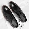 Extra Large Size Derby Shoes Leather Pointed Casual Leather Shoes British Style Business Dress Wedding Groom Shoes