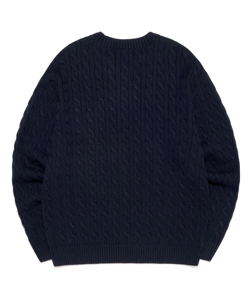 LEE Cable Round Knit Navy