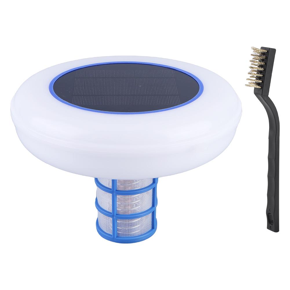 

Solar Powered Copper Pool Cleaner of Multi-Colored LED Night Light Pool Cleaning Purifier for Above Ground Pool Up To 35.000 Gal