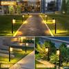 Solar Pathway Lights Outdoor, 10 Pack Metal & Glass Solar Lights Outdoor Waterproof Landscape Path Lights for Outside Yard Lawn Walkway Driveway