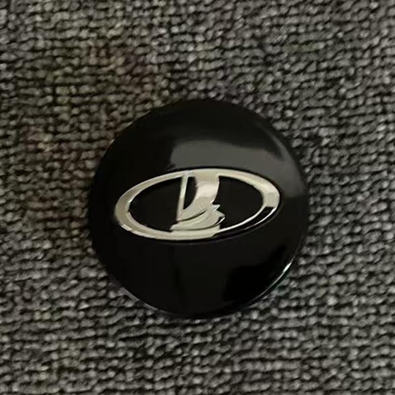 56MM Lada Radkappen: Russisches Auto-Reifen-Logo