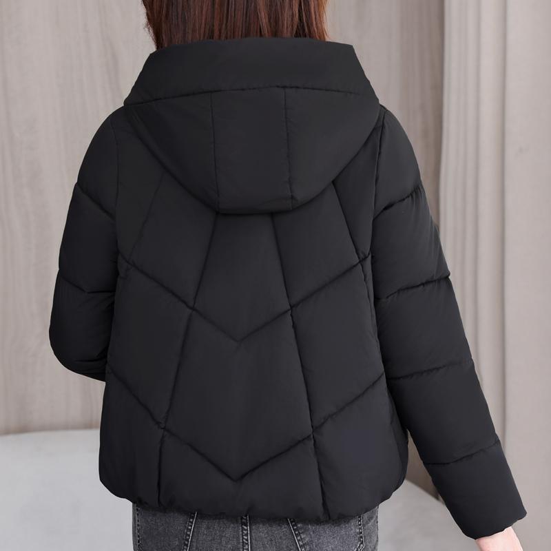 Fashion Woman Winter Coats Hooded Casual Thick Warm Short Parkas Women Jackets