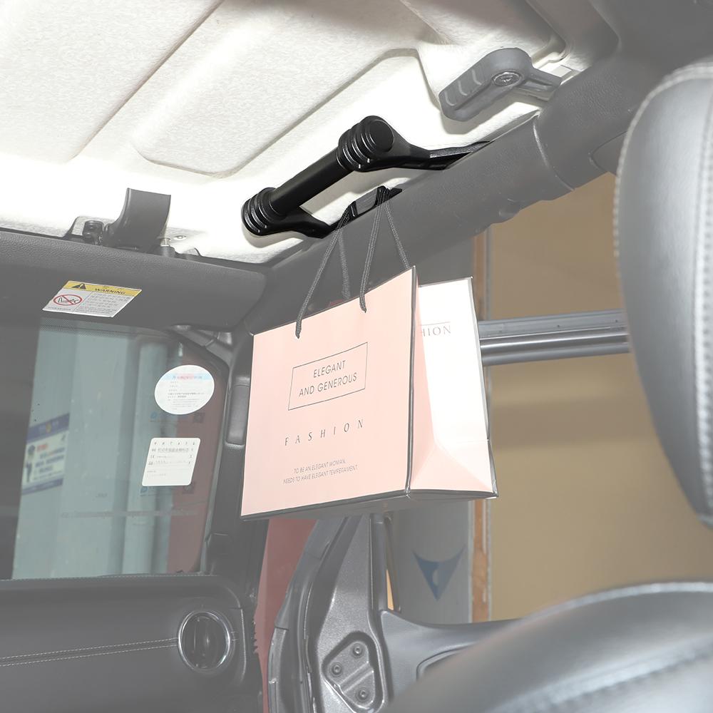 Car Metal Roof Grab Handle With Hook For Jeep Wrangler JL For Gladiator JT 2018 Up