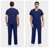 Unisex Plus Size Nurse and Salon Uniform Set - Various Colors Available