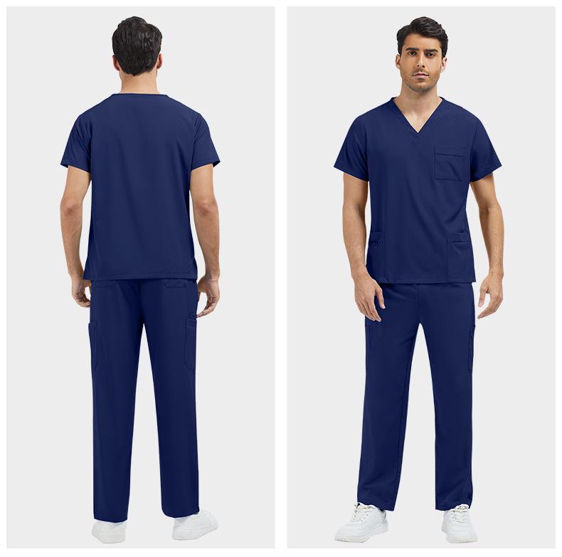 Unisex Plus Size Nurse and Salon Uniform Set - Various Colors Available