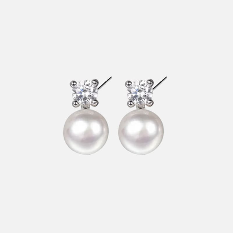 TORTOISE [Silver925] Chenonceau Pearl Earrings