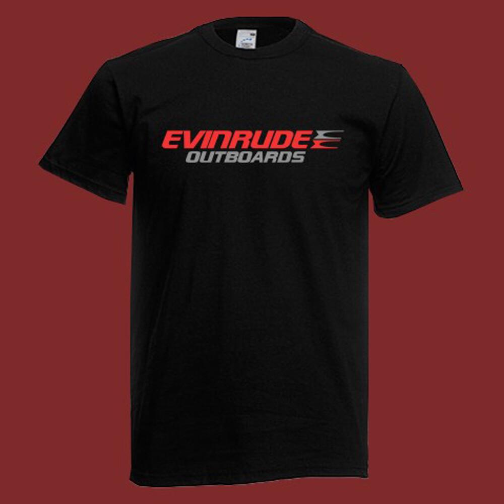 Evinrude Outboards Logo Mens Black T-Shirt S