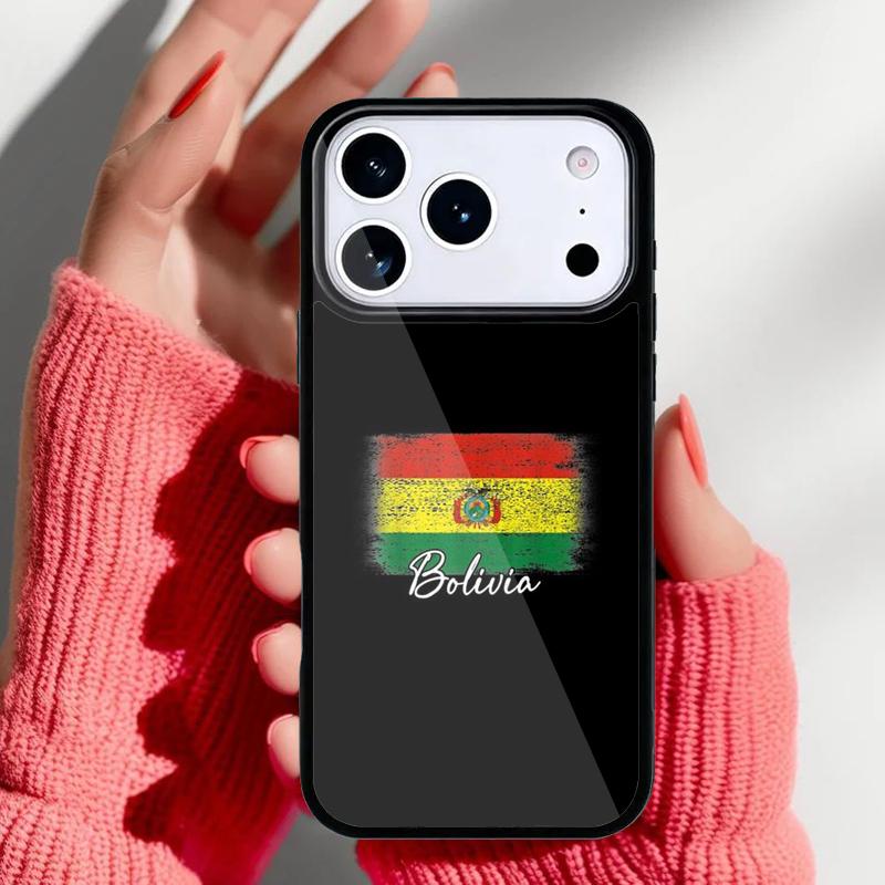 Bolivia Flag Phone Case for iPhone 17 16 15 14 13 Pro Max Back Cover for 12 11 Pro Coque