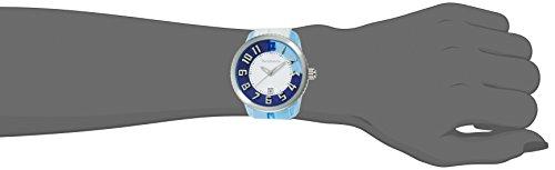 Tendence CRAZY Medium Watch, Blue Dial, Stainless Steel, Mineral Glass, Quartz Movement, 42mm, Women's, White, TY930110 [Parallel Import]