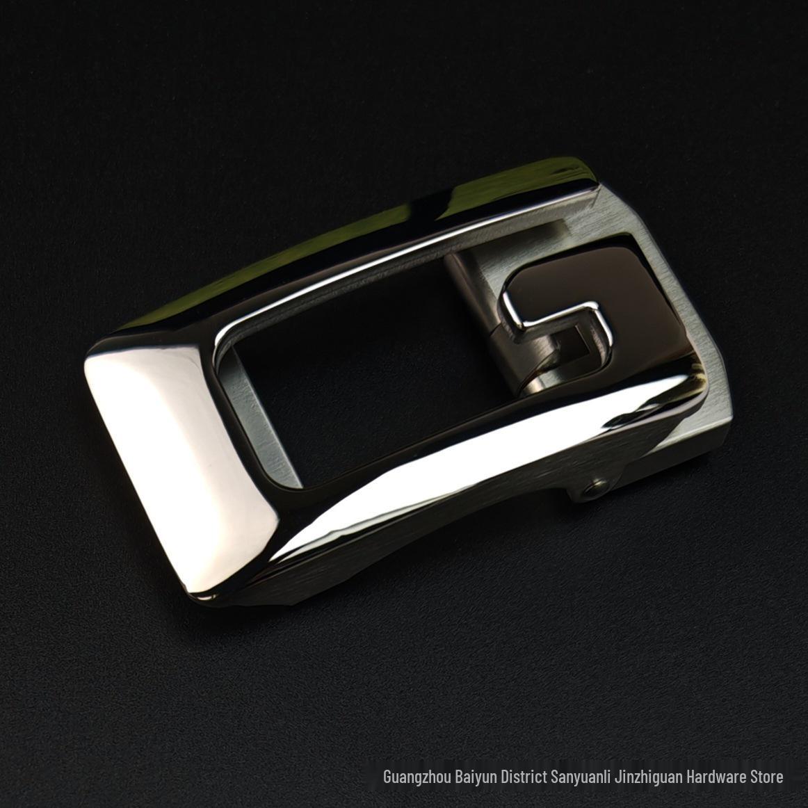Men s Automatic G-Letter 304 Stainless Steel Belt Buckle, 3.5
