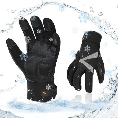Cold Weather Work Gloves for Temperatures or 3M C100 Cotton Refrigerator Gloves 1 Pair [Vgo...] -20°C Above, Lining, Touchscreen, Waterproof,