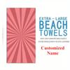 Custom Name Beach Towel – 80×160cm Large Quick-Dry Towel with Vibrant Colors for Pool, Beach, Vacation & Summer Gift