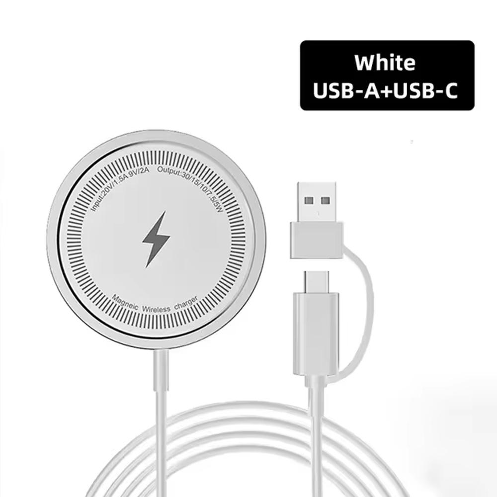 

30w Magnetic Wireless Charger Pad Phone Chargers For iPhone 16 15 14 13 Pro Airpods Portable Macsafe PD Fast Charging Station