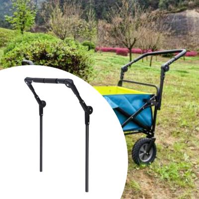 Foldable Wagon Handle Camping Carts Bar Easy To Install Trolley Attachment for
