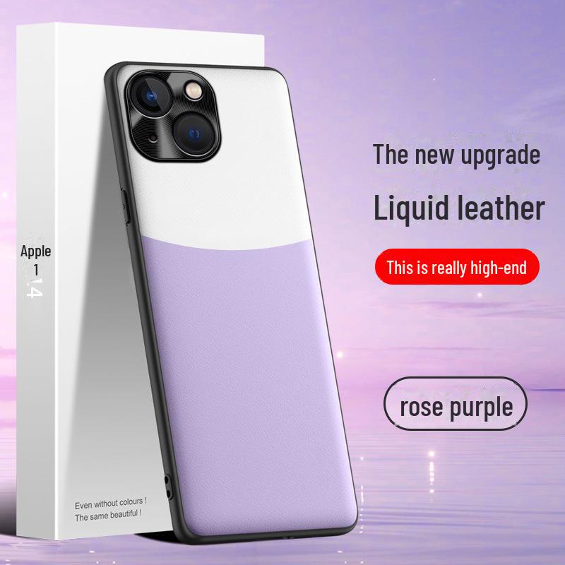 Apple 14 Flüssiglederhülle: Tropf- und fleckenabweisender Bezug