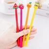 2Pcs Stationery Cartoon Fruit Neutral Pen Office Study 0.5mm Black Signature Pen Student Stationery Office Accessories Cute Pen