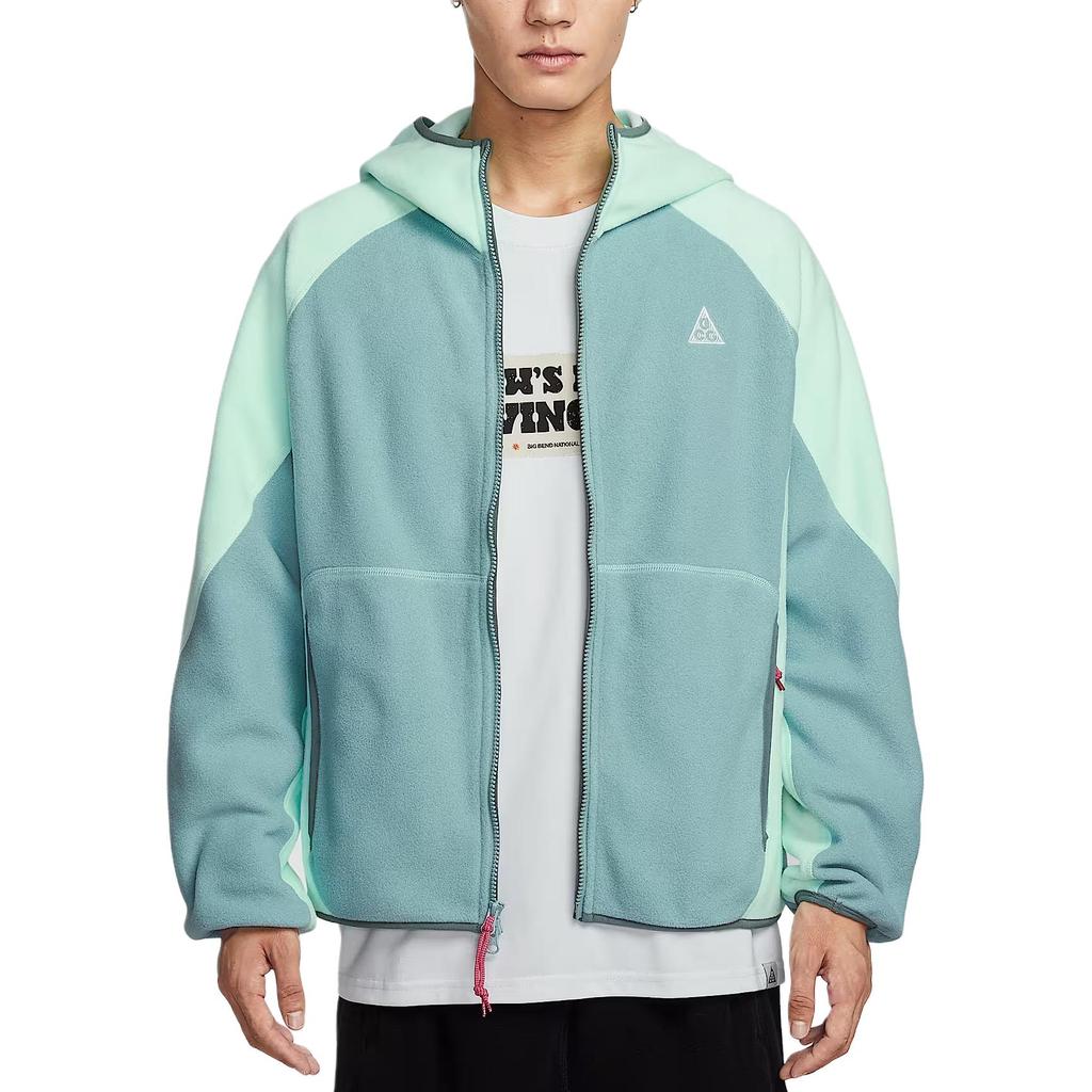 Nike ACG Series Wolf Tree Logo Fleece Full-Zip Hooded Long Sleeve Jacket Men Jackets HJ2461-353