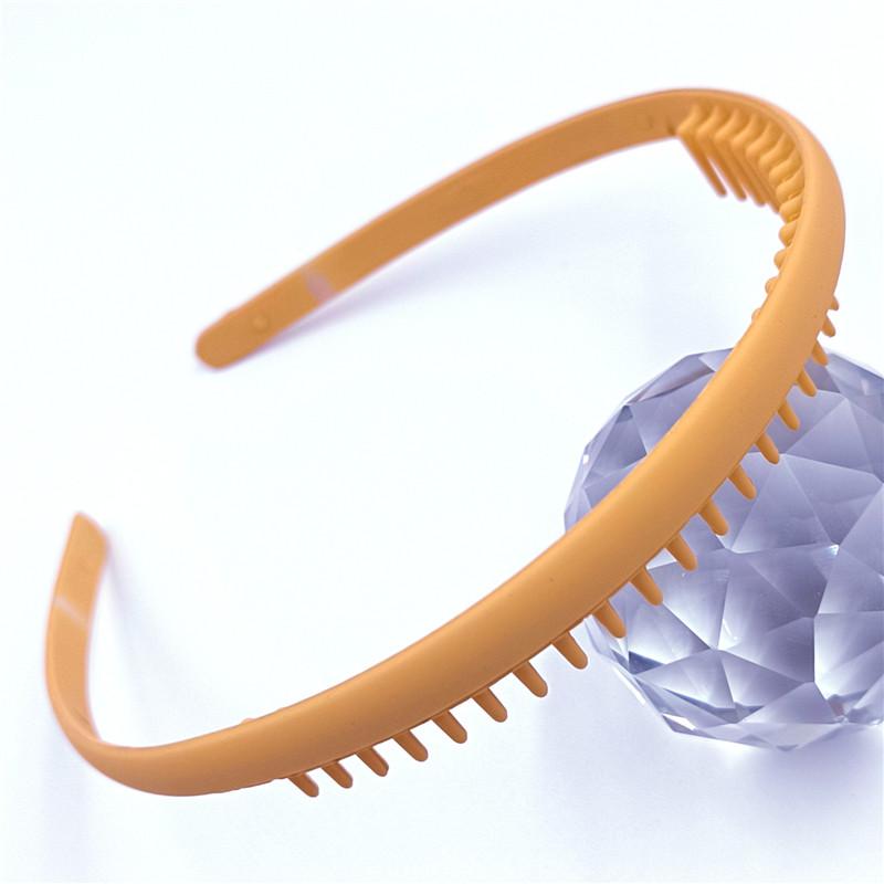Vogue Peigne à cheveux Bandeaux Bandeau avec dents Accessoires de cheveux simples Couleur bonbon Femmes Cerceau de cheveux Couleur Morandi Mode Couleur unie Nouveau Haute qualité