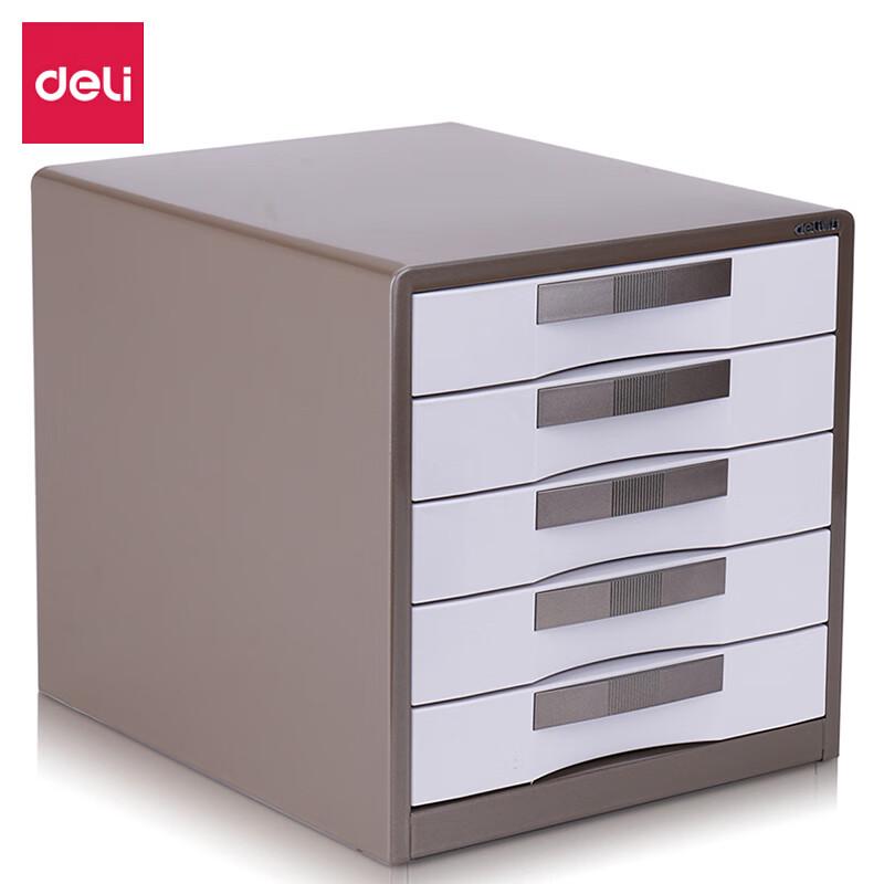 Deli 5-Layer A4 Lockable Metal Desktop File Cabinet