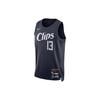 LA Clippers Basketball Jersey Men's Black Gray DX8505-419