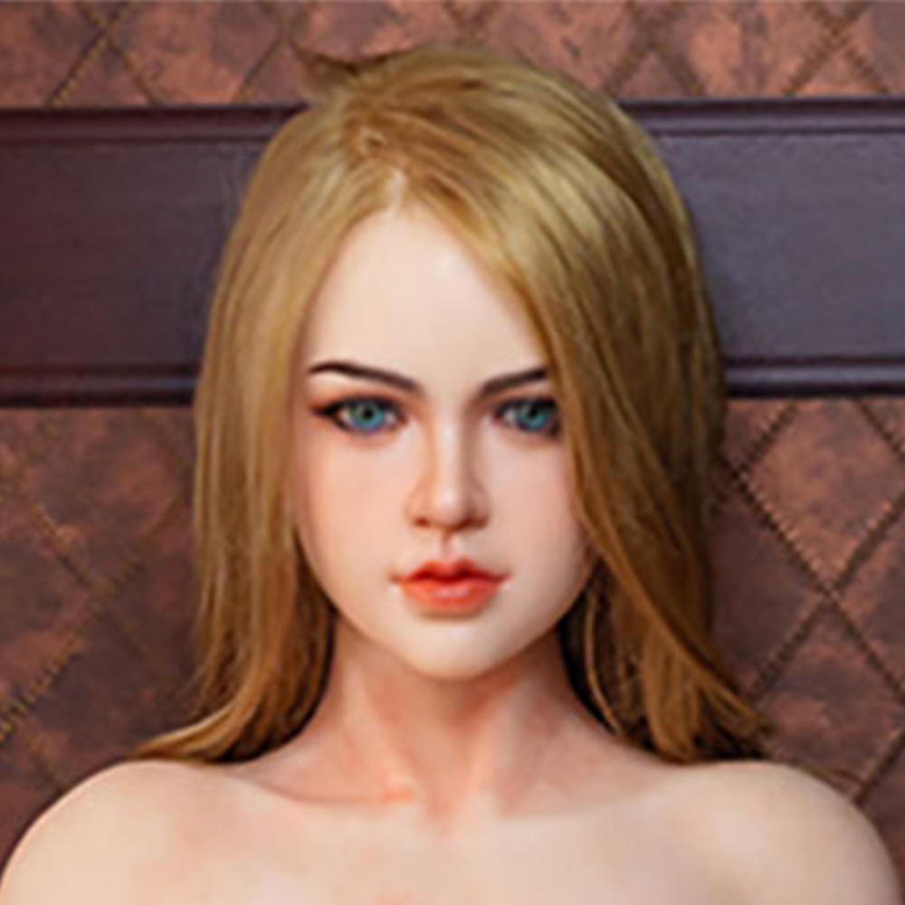 Replaceable TPE Head for Sex Dolls (Fits 130-180CM Bodies) - Upgrade Your Doll's Realism with a Wig-Compatible, Lifelike Head