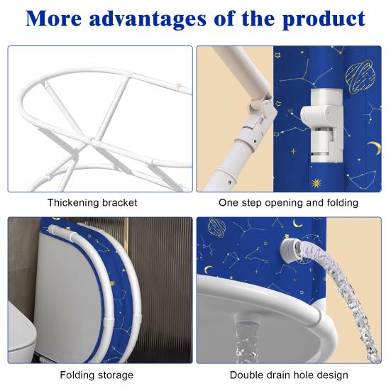 Baignoire Pliante 47", Baignoire Pliante Portable pour Adultes, Baignoire à Trempage pour Bain Chaud et Bain Glacé, Enveloppe Autoportante Pliante