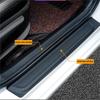 4pcs/5pcs set Carbon Fibre Threshold Protection Strip Universal Anti-scratch and Anti-collision Door Decorative Strip Sticker