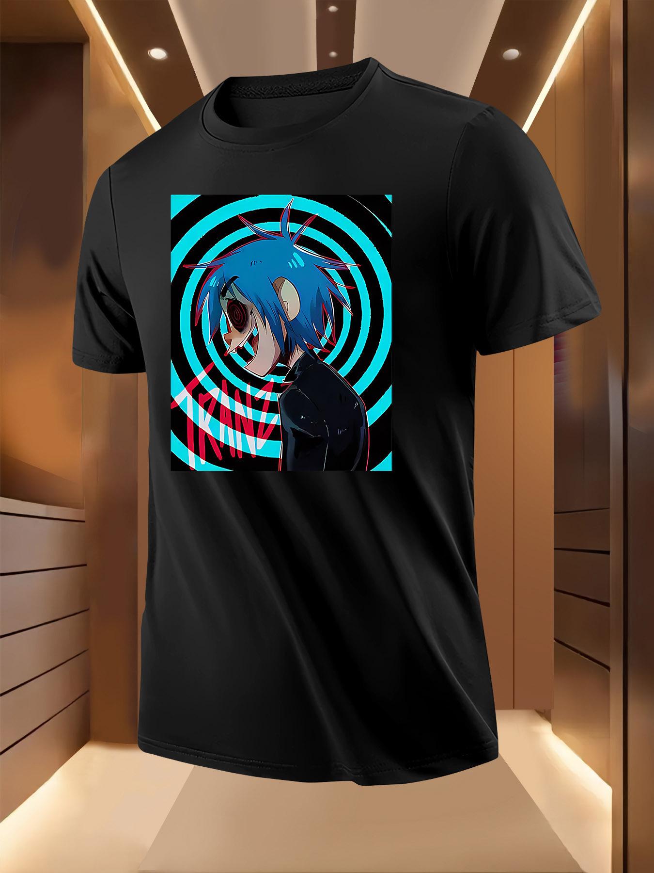 Blue Dizzy Youth Print Tshirt - Breathable Lightweight Po... XL