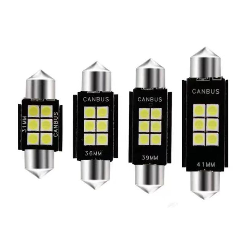 Automotive LED License Plate Reading Light 31mm 36mm 39mm 41mm CSP 3030 Signal Lamp Canbus Bulb Light License Plate Lamp
