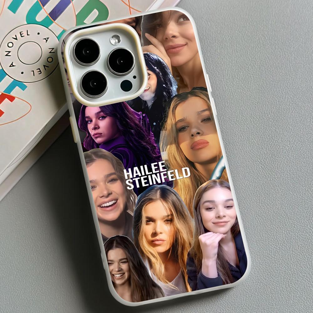 Hailee Steinfeld Jelly Double layer White Mobile Phone Case for iPhone 17 16 15 14 13 12 11 Air Pro Max Plus Protective