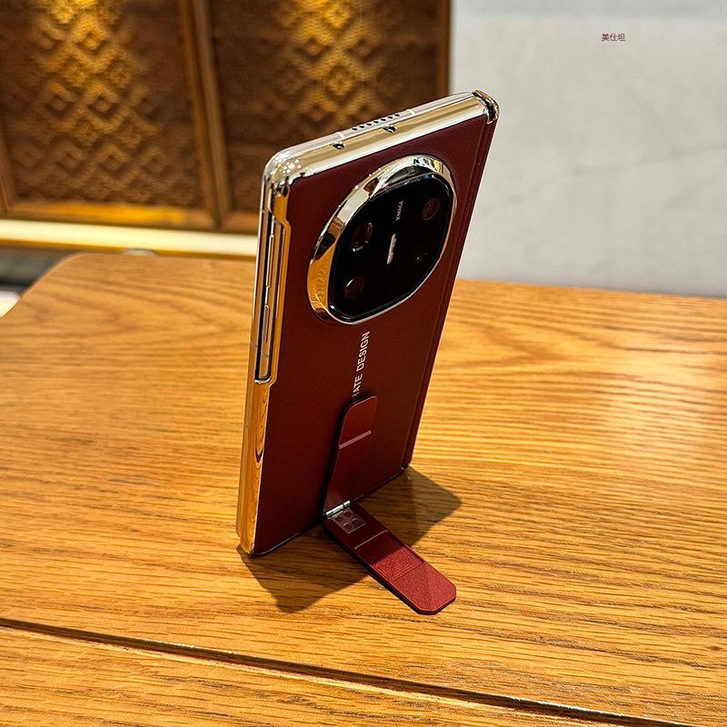 Applicable To Huawei Matex6 Mobile Phone Case New Matex5 Rotating Bracket X3 Axis Anti-drop Internet Celebrity Business Leather Case