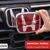 Car Steering Wheel Emblem H-Sticker Auto Front Grille Trunk Modification Accessory For Civic 8th 9th 9.5th 10th Generation
