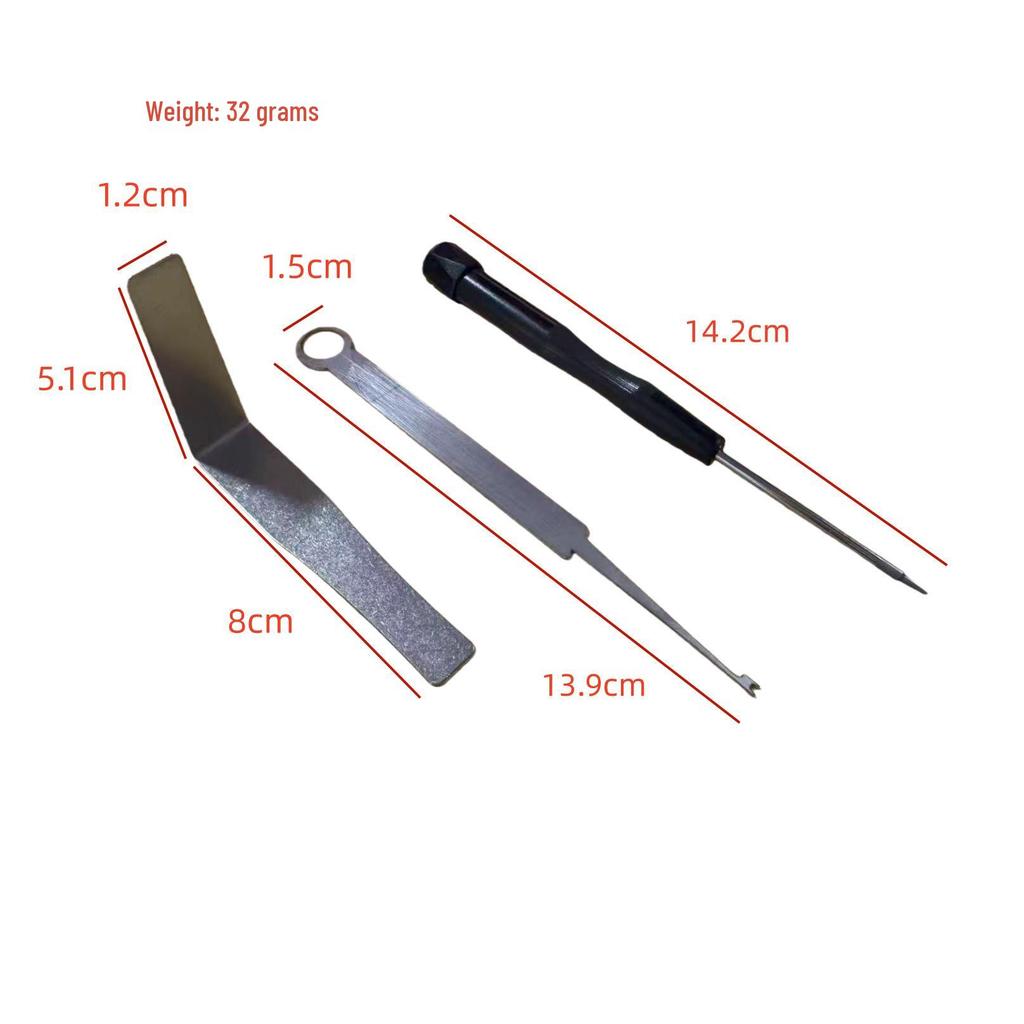 Brass Instrument Repair Kit: Saxophone, Clarinet, Flute, Oboe – 3-Piece Tool Set with Flat Washer & Reed Needle