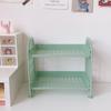 Ins Cute Room Storage Organizer Storage Rack Kawaii 2 Layer Desktop Cosmetic Jewelry Storage Rack Bathroom Rack Storage Shelf