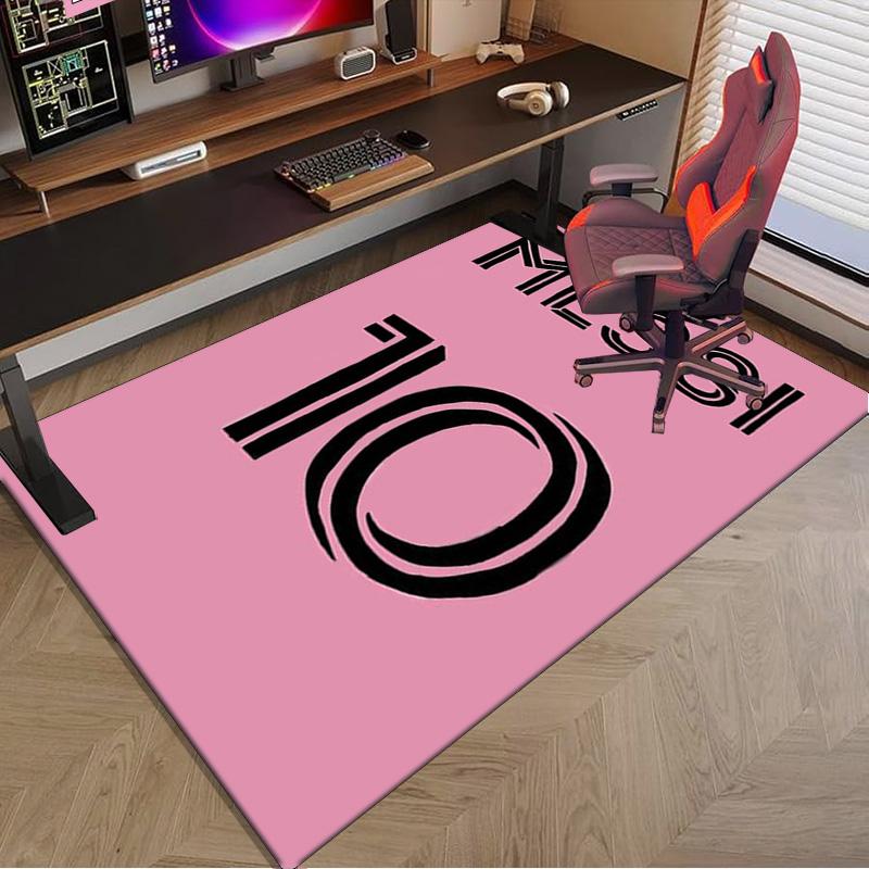 Messi's Pink  Area Rug for Office, Chair Rug, Decorative Carpet Livingroom Mat, Large Size Fan gifts Christmas gifts