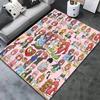 Alfombra Alfombrilla de Los Quintillizos Esenciales Para Sala de Estar Dormitorio Hogar Decoración de Sofá Niños Juego Alfombrilla Antideslizante para el Suelo