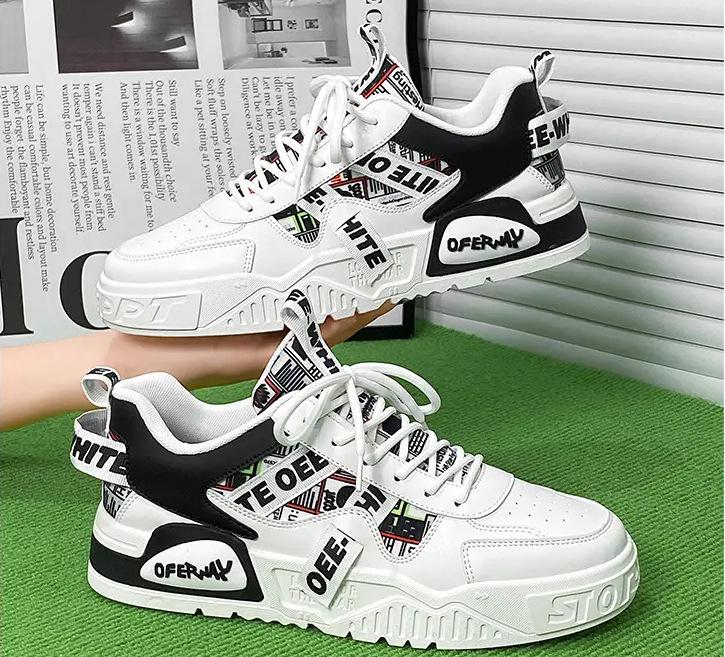

Shoes men s shoes autumn breathable niche trendy brand sports board shoes middle school students four seasons versatile low-top platform casual shoes 44