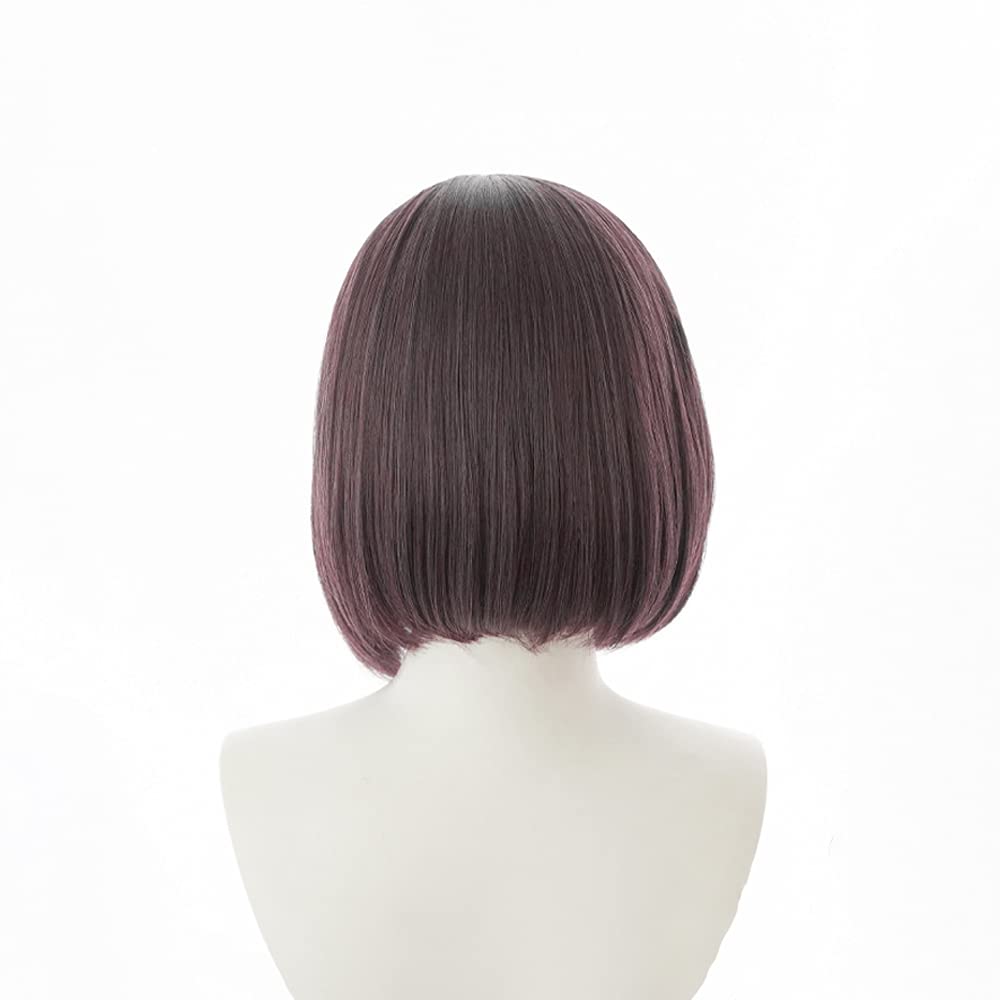 Cosplay from Second Short Perfect for Parties and with 3 Bonus and a Memo Pad Heat-Resistant Wig, "Murasaki" "The Castle," Hair, Costumes, Items Net,