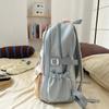 College Colorblock Schultasche Damen Reiserucksack Leichtgewichtiger Klassenrucksack