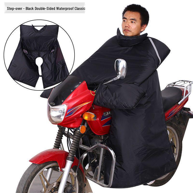 Motorcycle Windshield Plush Knee Pads & Windproof Quilt (Crotch Beam, Thickened, Waterproof, Warm)