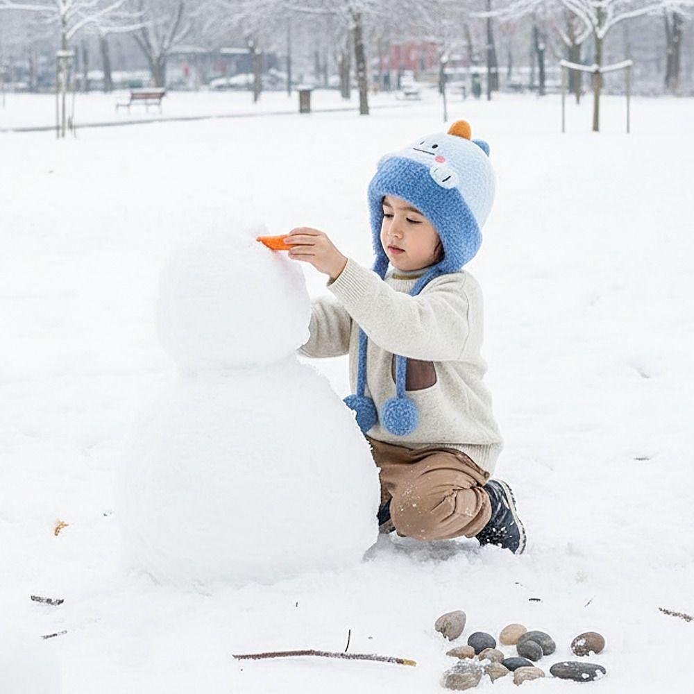 Thermal Kids Hat Cold Proof Warm Hat Fashion Ear Protection Hat Autumn Winter