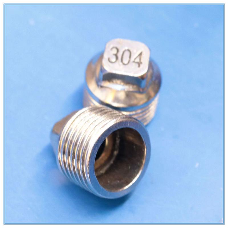 Nerezová ocel 304 Potrubní tvarovka Mužský-Ženský závit Převodní spojka 1/4"  3/4"  1" Palcový závit Vnitřní závit 4" Zátka trubky