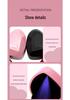 Heart-Shaped Piano Lacquer LED Jewelry Box for Rings and Pendants
